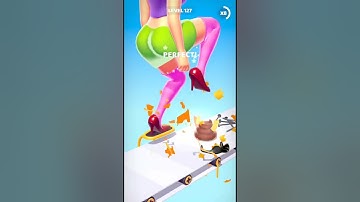 Heel Step Smash Gameplay 👠 || Relaxing Sounds and Satisfying ASMR Video _ #heelstepsmash