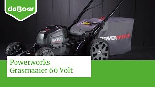 Scheermes Verlichten rust Powerworks grasmaaier 60 Volt - YouTube