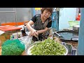 12년간 동일 가격 500원 부추전 / Popular leek pancake(Buchu jeon) / Korean Street Food