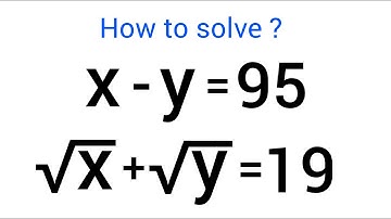 A Nice Math Olympiad Algebra Question | x and y ?