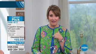 JOY Huggable Hangers 100pack with 12 Hooks  Chrome