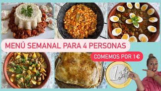 ✅MENÚ SEMANAL con un MISMO SOFRITO por 20€ #45. Recetas listas en 10 MINUTOS. Os enseño LA COMPRA.