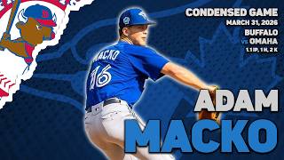 Adam Macko vs Omaha | 1.1 IP, 1 H, 2 K | Mar 31 2026