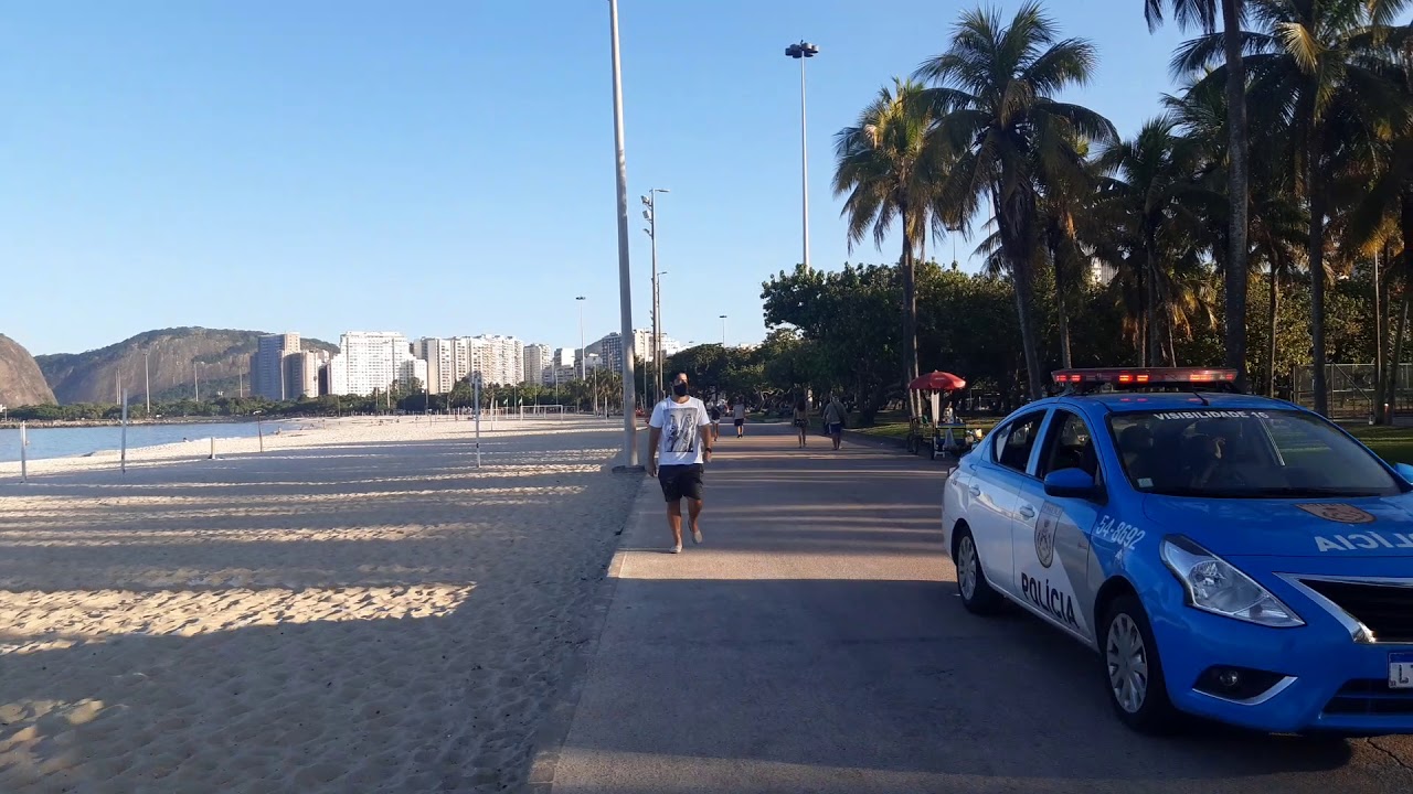 Walking Rio de Janeiro - Brasil : Praia do Flamengo posto 1 - Aterro do ...