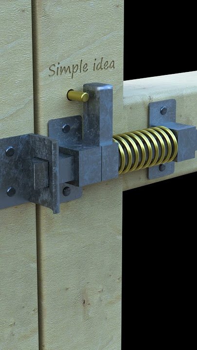 Automatic gate latch, lock, simple secret lock