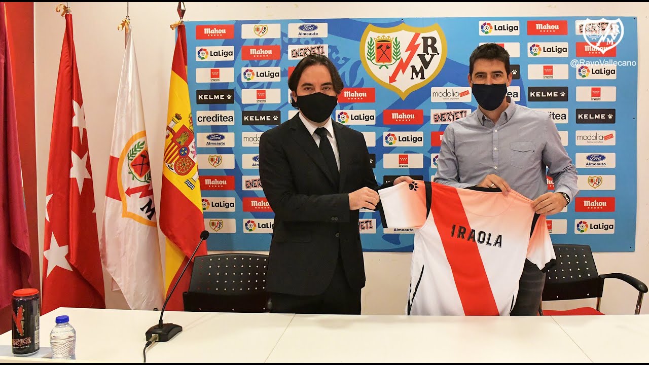 Presentación de Andoni Iraola con el Rayo Vallecano - YouTube