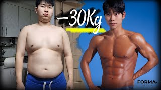 148일 동안 체지방 -30kg 감량하고 찍는 바디프로필!