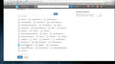 Add, delete or move your skills on your LinkedIn profile