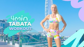 4 Minute TABATA HIIT Workout With No Equipment | Ain Dubai