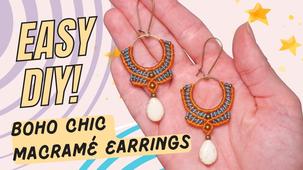 Micro Macrame Earrings Made Easy: Boho Chic DIY Tutorial