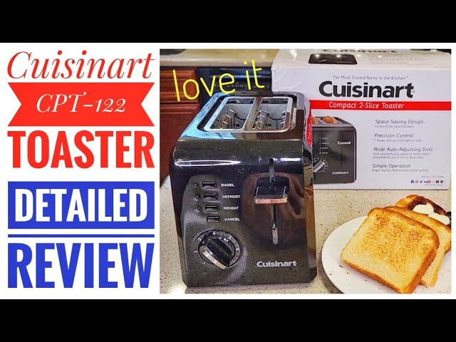  Cuisinart 2-Slice Toaster Oven, Compact, White, CPT-122: Home &  Kitchen