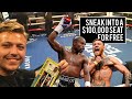 SNEAKING INTO MAYWEATHER VS MCGREGOR - $100,000 SEAT FOR FREE