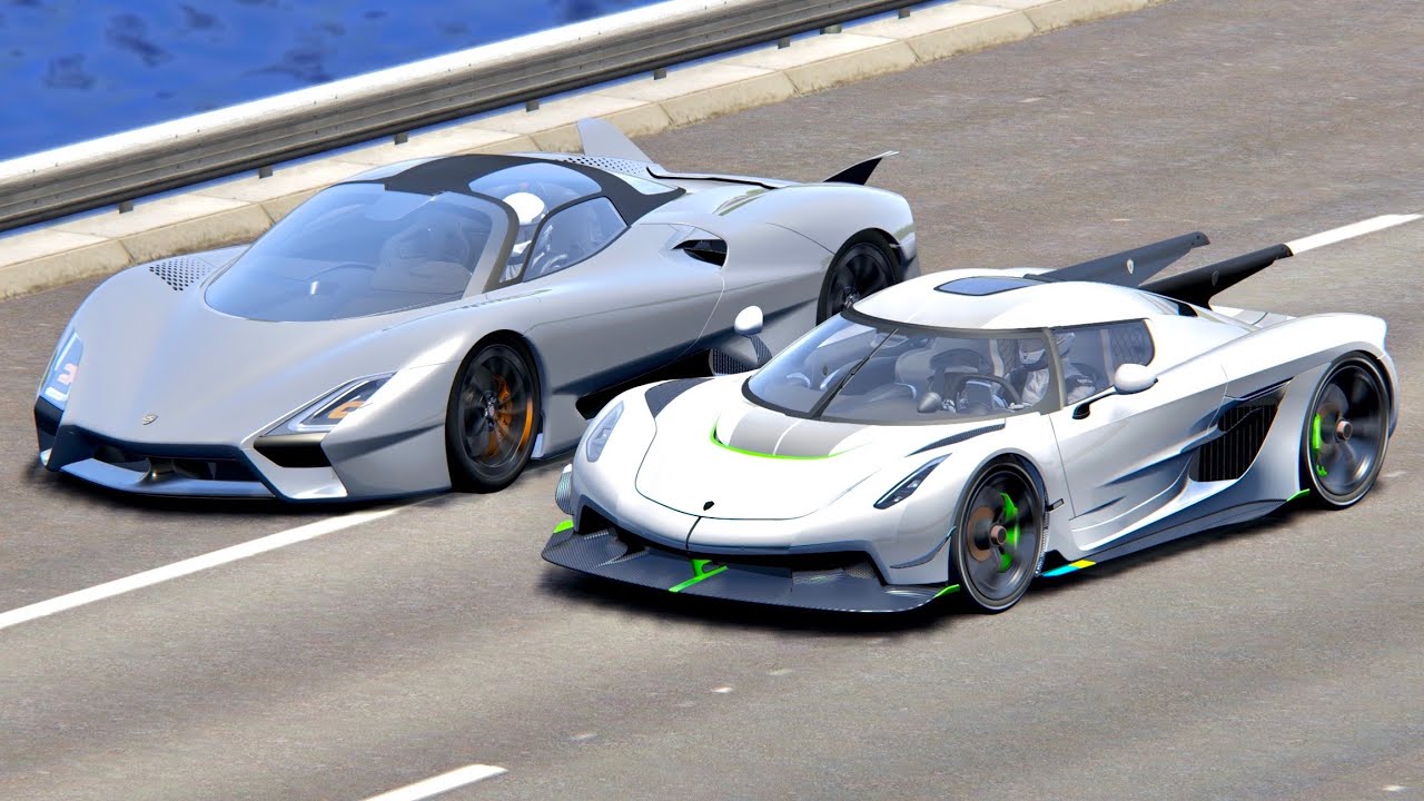 Koenigsegg Jesko Absolut vs SSC Tuatara at Monument Valley