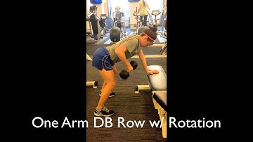 1 Arm DB Row with Rotation