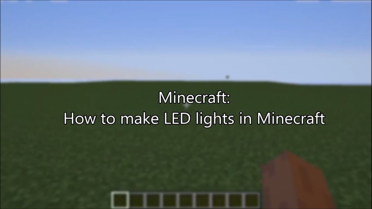How To Make Led Lights In Minecraft Youtube