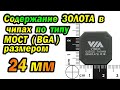 Шапки от чипов (BGA) по типу мост 24мм,сколько будет золота?