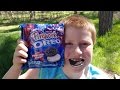 Firework Oreo Taste Test! Limited Edition Flavor Pops in Mouth!