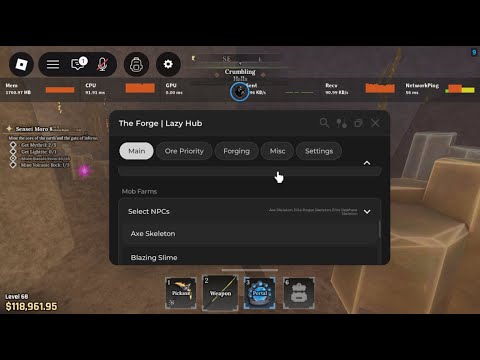 THE FORGE Script Rvi 2025 AUTO FARM, INSTANT FORGE, ORE, KILL AURA ...