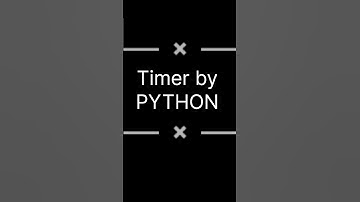 Timer by python #programming #python #codeing #computerlanguage #code #clock #timer