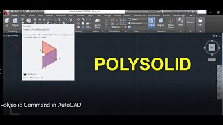 Polysolid Command in AutoCAD #Dinesh_Saini_Kulhada #msme #ppdc #cad #meerut #saini #dinesh #AutoCAD