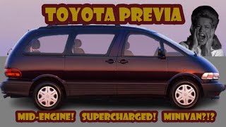 Here’s how the Toyota Previa was the only midengined supercharged minivan