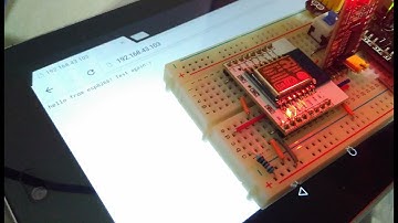 Simple Web Server example of standalone ESP8266/ESP-12 WiFi Module