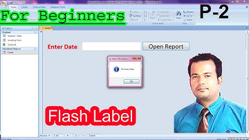 Flash label in access database Part 2