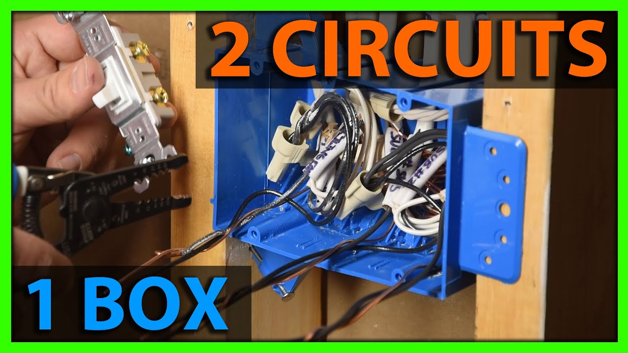 How To Wire a 3 Gang Switch Box With 2 Circuits - YouTube