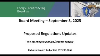 Board Meeting 2024 Climate Act Proposed Rulemaking EFSB 25-10 (09-08-2025)