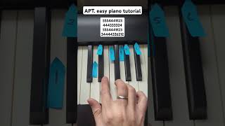 APT. easy piano tutorial #piano #apt
