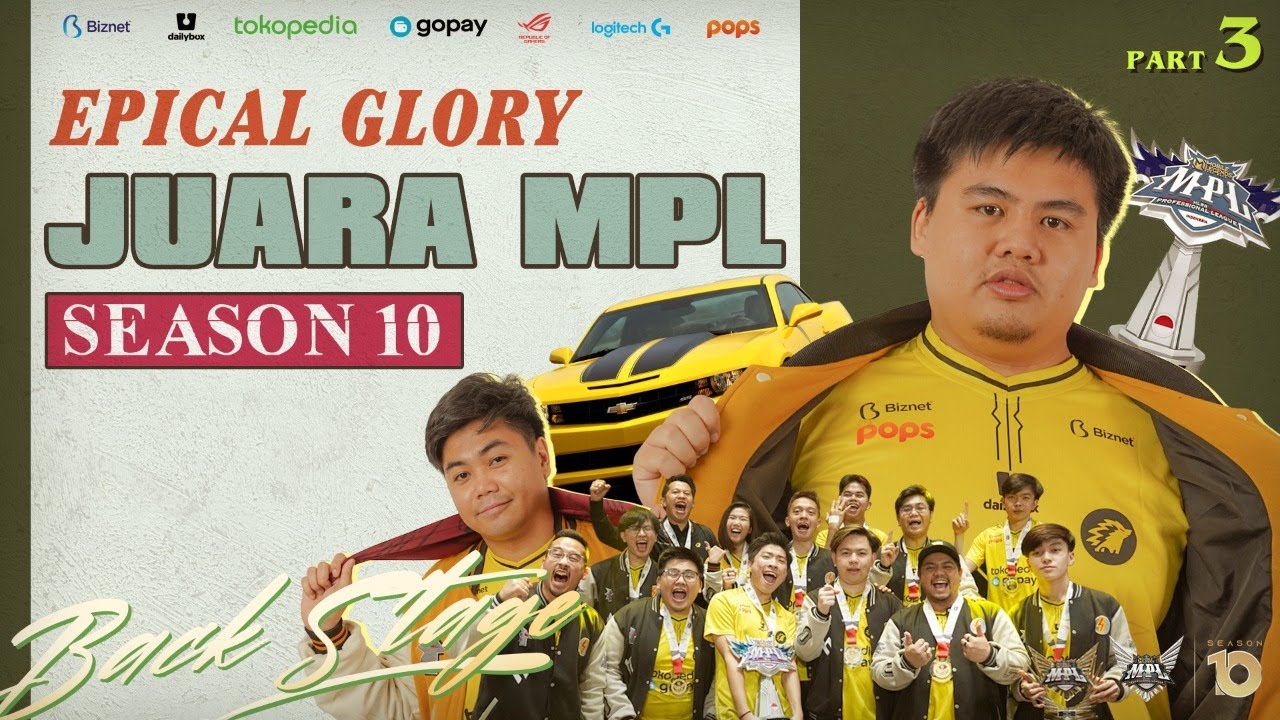 [ENG SUB] EPICAL GLORY SANG JUARA MPL! - BACKSTAGE MPL ID S10 PLAYOFFS  FINAL PART