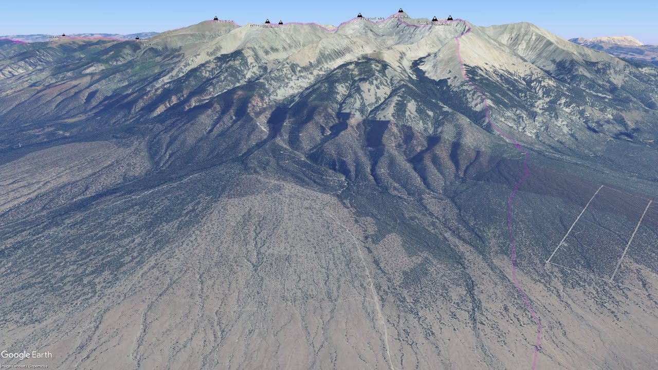 Sangre de Cristo Range Traverse Flyover 