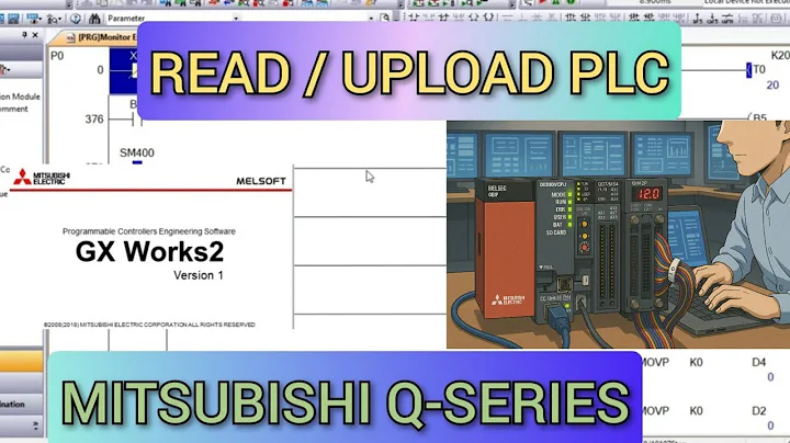 GX Works 2 : How to Read/Upload  PLC Mitsubishi Q-Series with GXworks2 and online monitoring