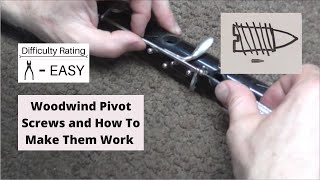 Woodwind Pivot Screws and How To Make Them Work Woodwind Pivot Screws and How To Make Them Work