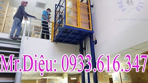 Thang nâng thuỷ lực lắp đặt KCN Đức Hoà Long An