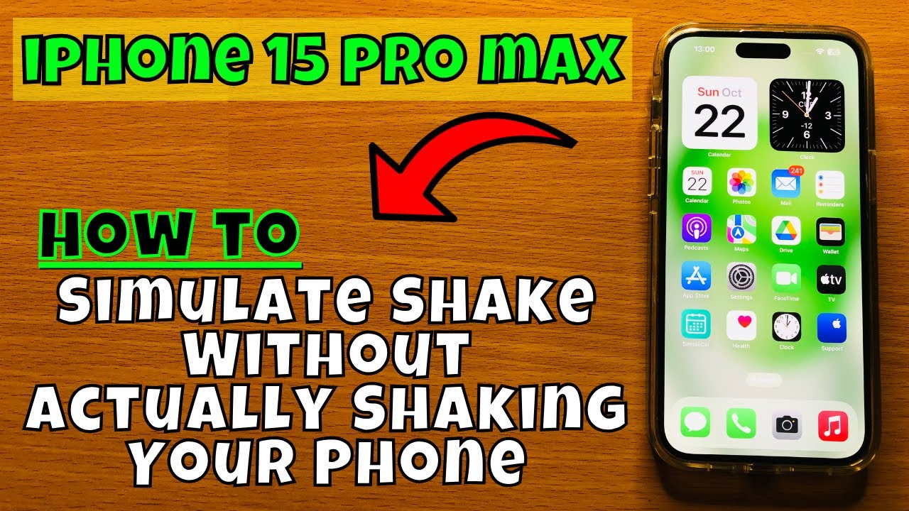 How to Simulate Shake Without Actually Shaking Your Phone iPhone 15 Pro Max