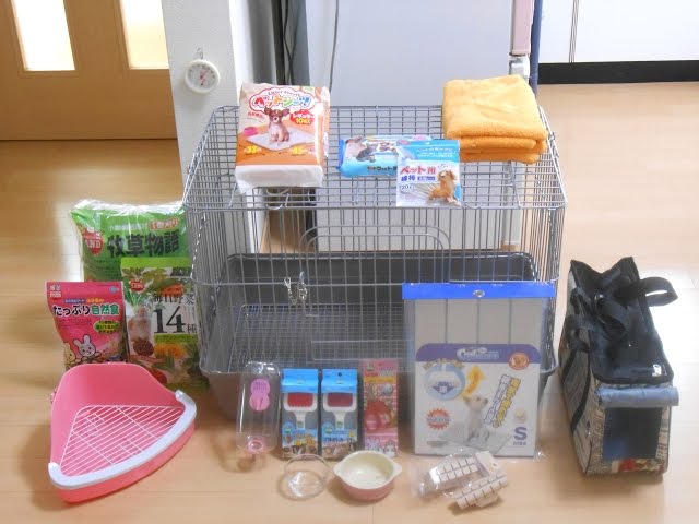 1【初めてのうさぎ】飼育用品とケージのセッティング Setting Up A