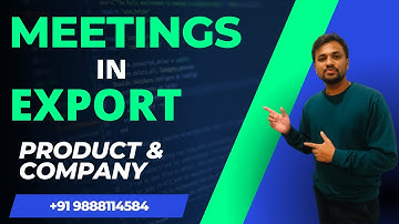 How to do meetings in Export I Product and Company presentation in export I #exportimport #meeting