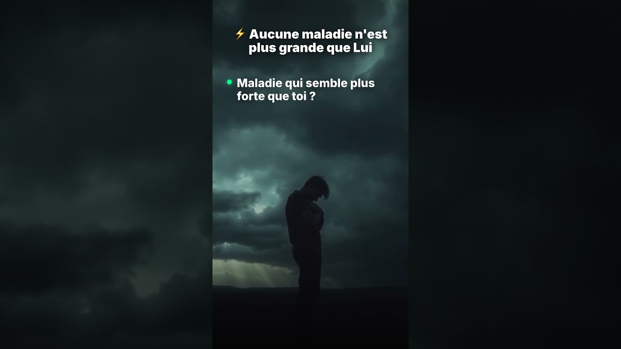 ⚡ Aucune maladie n'est plus grande que Lui