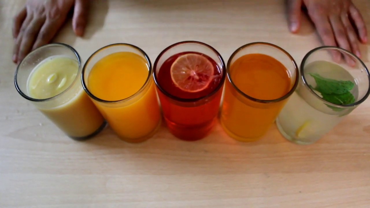 5 Refreshing Summer Drinks In 5 Minutes | (Quick and easy to make )
