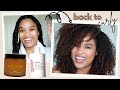 reverting back to curly after blow drying + protective styling | wash day treatments