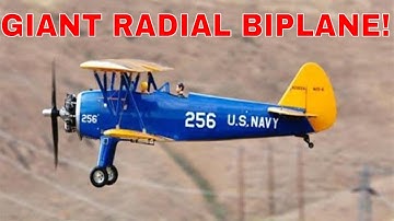 Giant Scale PT-17 Stearman With Moki Radial Engine World Models Biplane