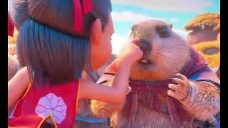 Nezha 2 Screaming Groundhog meme