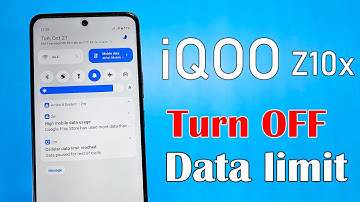 How to turn off data limit on iQOO Z10x