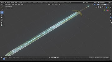 Bleander 2.8 sci fi sword Time lapse
