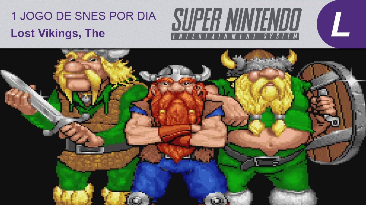 O perdido vikings 1 2 jogo de ação para snes 16 bit retro carrinho