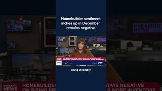 Homebuilder sentiment inches up in December, remains negative