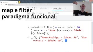 Paradigma funcional - map, filter, join - javascript e geração de html
