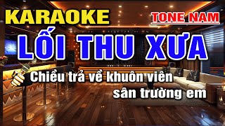 Karaoke Lối Thu Xưa Tone Nam I Phối Mới Dễ Hát Nhất I Karaoke Lâm Hiền