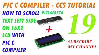 How to Scroll Text Left Side on 16x2 LCD with PIC C Compiler | PIC16F877A in Urdu/Hindi